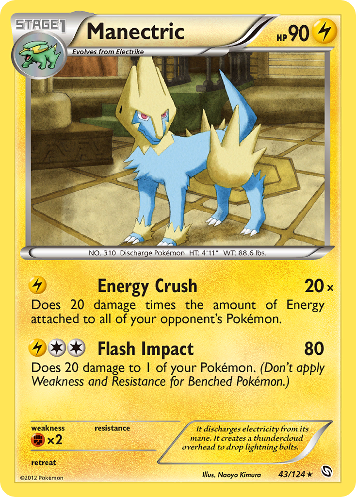 Manectric (43/124) [Black & White: Dragons Exalted] | Exor Games Summserside