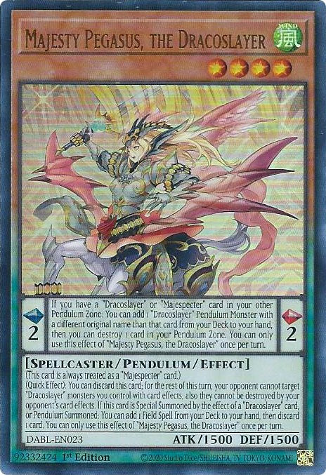 Majesty Pegasus, the Dracoslayer [DABL-EN023] Ultra Rare | Exor Games Summserside