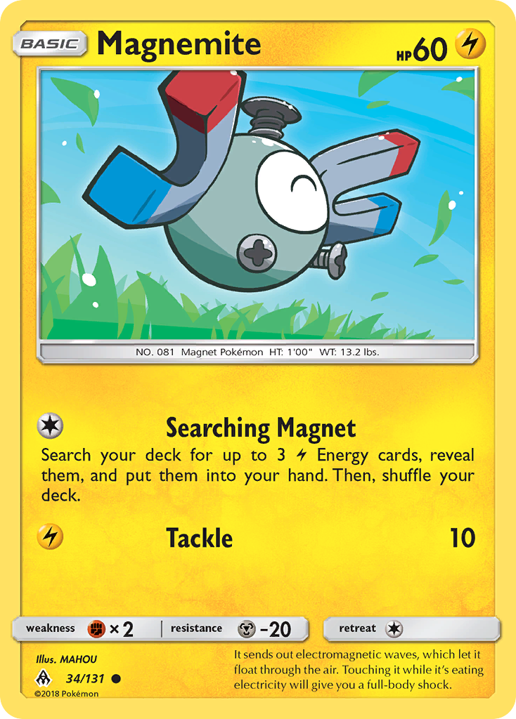 Magnemite (34/131) [Sun & Moon: Forbidden Light] | Exor Games Summserside