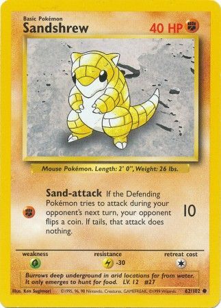 Sandshrew (62/102) [Base Set Unlimited] | Exor Games Summserside