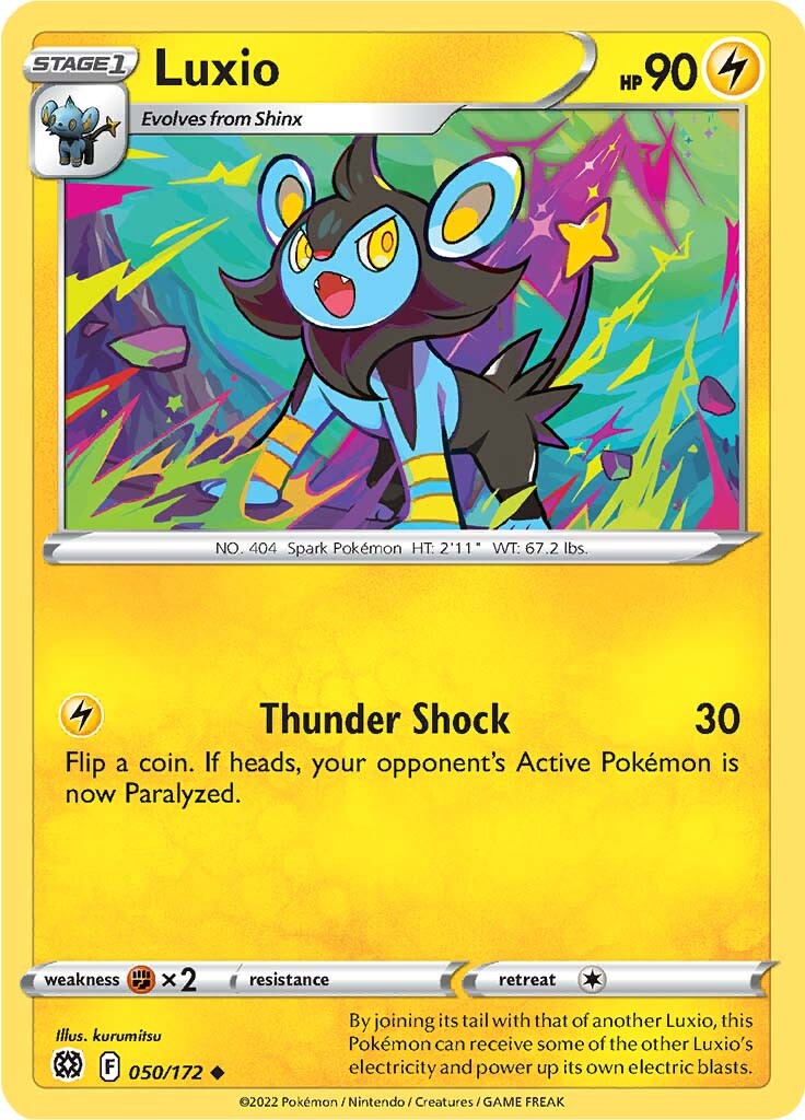 Luxio (050/172) [Sword & Shield: Brilliant Stars] | Exor Games Summserside