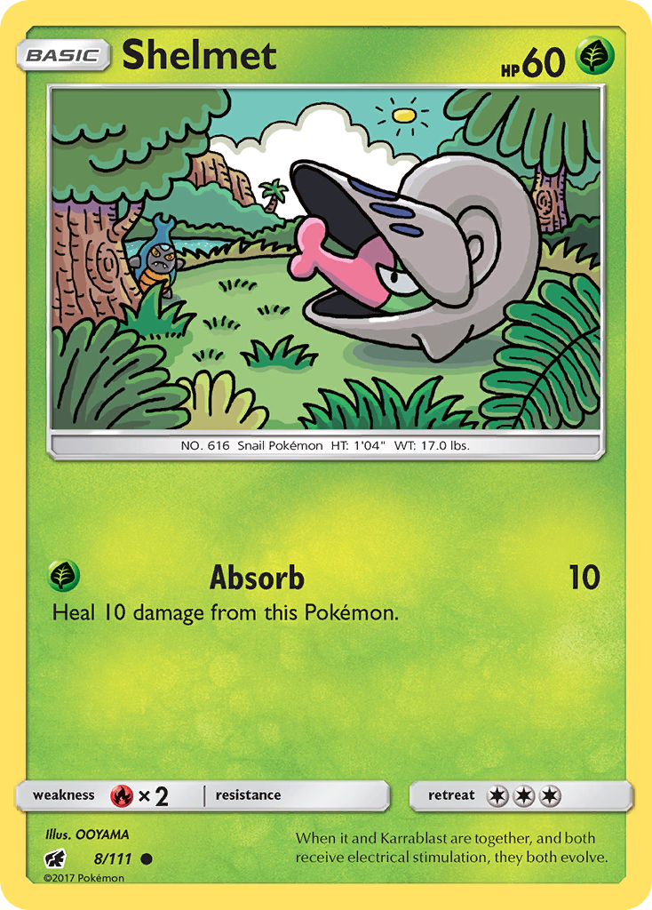Shelmet (8/111) [Sun & Moon: Crimson Invasion] | Exor Games Summserside