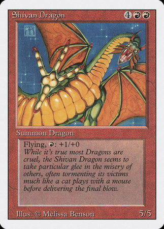 Shivan Dragon [Revised Edition] | Exor Games Summserside