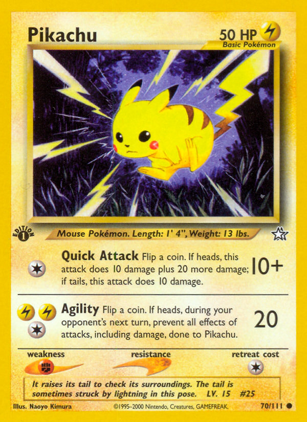 Pikachu (70/111) [Neo Genesis 1st Edition] | Exor Games Summserside