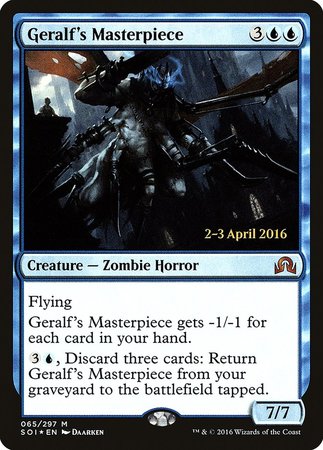Geralf's Masterpiece [Shadows over Innistrad Promos] | Exor Games Summserside