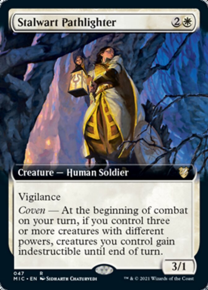 Stalwart Pathlighter (Extended) [Innistrad: Midnight Hunt Commander] | Exor Games Summserside