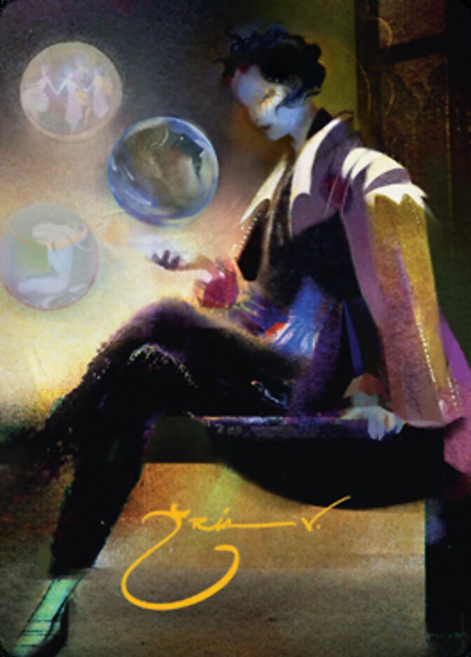 Obscura Interceptor Art Card (Gold-Stamped Signature) [Streets of New Capenna Art Series] | Exor Games Summserside