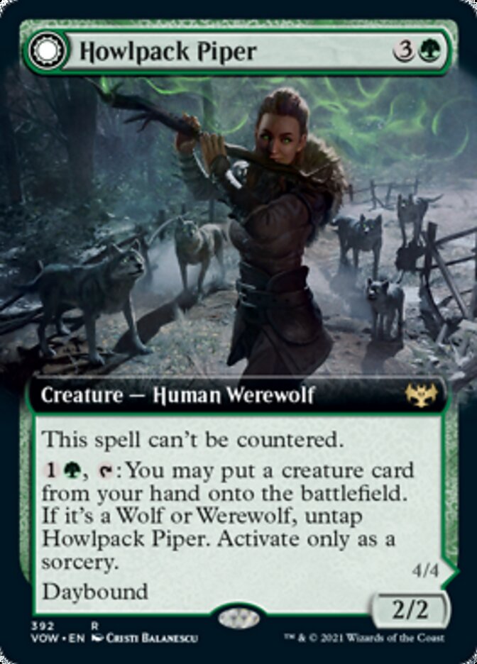 Howlpack Piper // Wildsong Howler (Extended) [Innistrad: Crimson Vow] | Exor Games Summserside