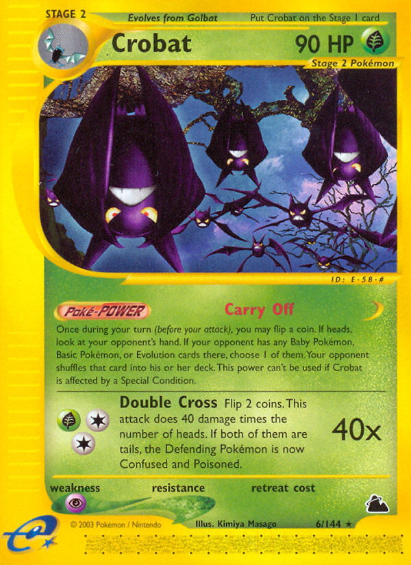 Crobat (6/144) [Skyridge] | Exor Games Summserside