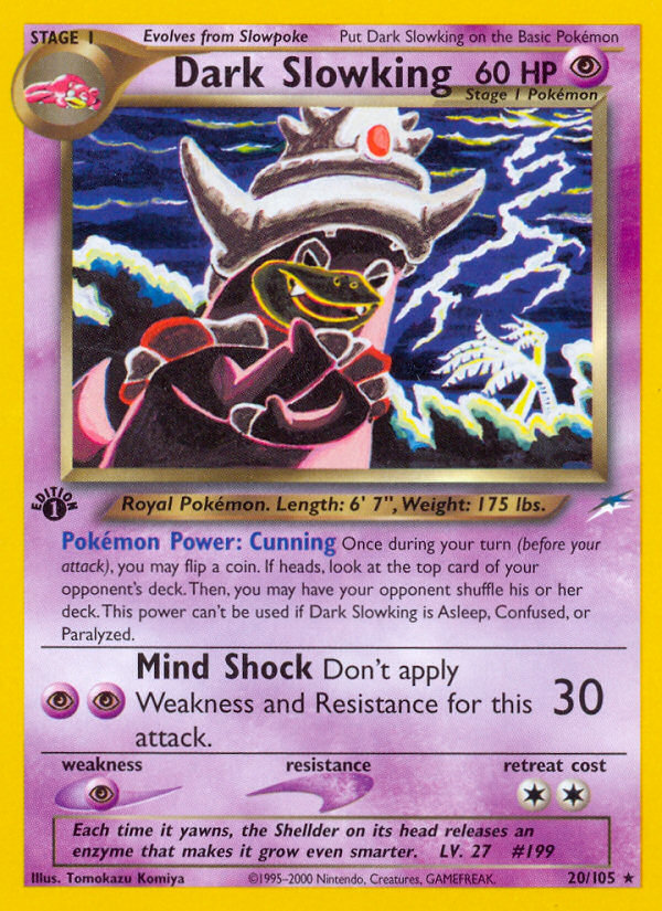 Dark Slowking (20/105) [Neo Destiny 1st Edition] | Exor Games Summserside