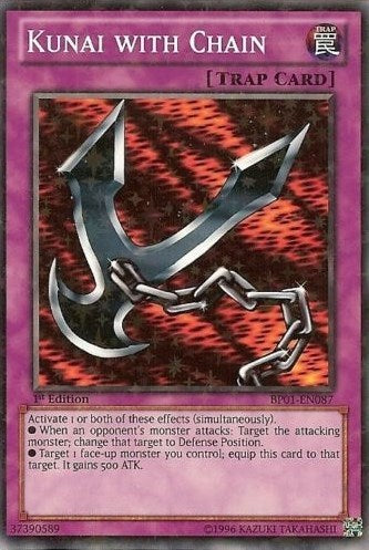 Kunai with Chain [BP01-EN087] Starfoil Rare | Exor Games Summserside