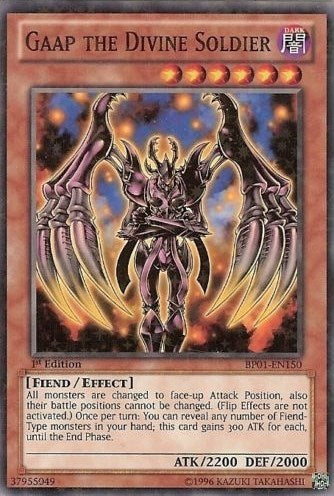 Gaap the Divine Soldier [BP01-EN150] Starfoil Rare | Exor Games Summserside