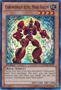 Chronomaly Aztec Mask Golem [NUMH-EN001] Super Rare | Exor Games Summserside