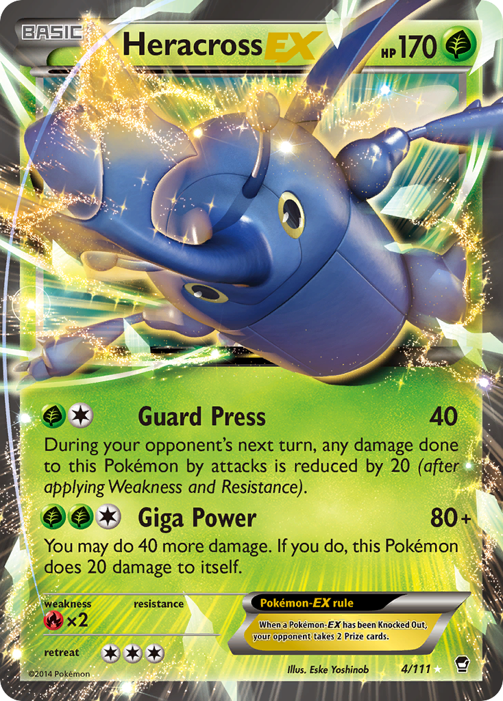 Heracross EX (4/111) [XY: Furious Fists] | Exor Games Summserside