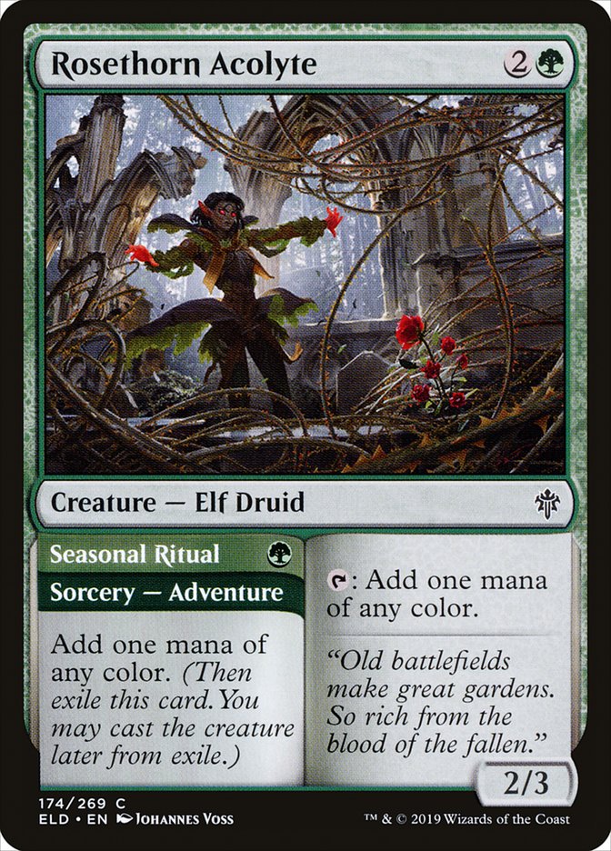 Rosethorn Acolyte // Seasonal Ritual [Throne of Eldraine] | Exor Games Summserside