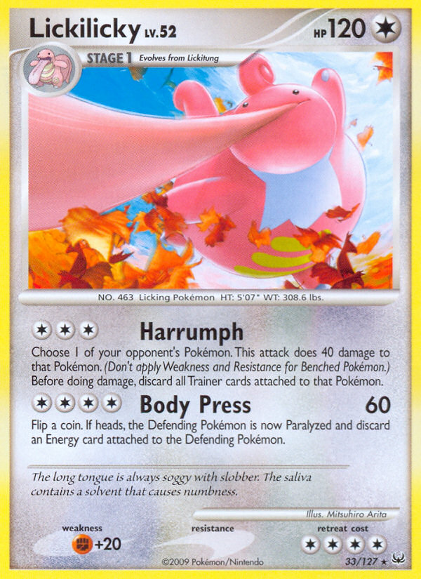 Lickilicky (33/127) [Platinum: Base Set] | Exor Games Summserside