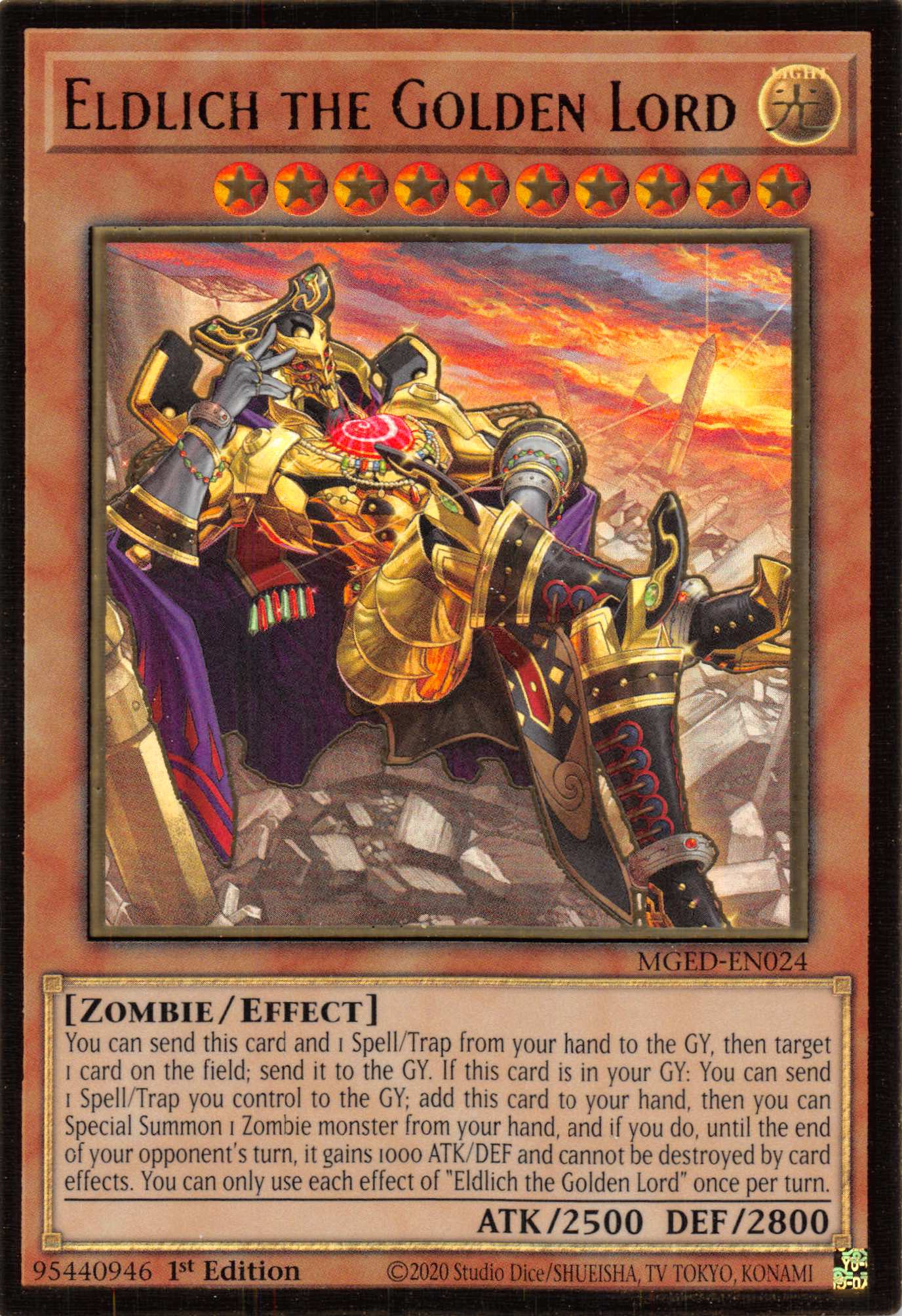 Eldlich the Golden Lord (Alternate Art) [MGED-EN024] Gold Rare | Exor Games Summserside