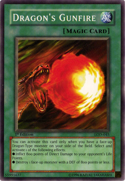 Dragon's Gunfire [LOD-045] Common | Exor Games Summserside