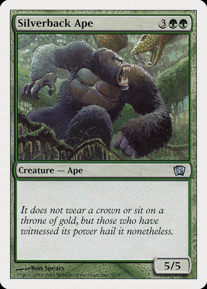 Silverback Ape [Eighth Edition] | Exor Games Summserside