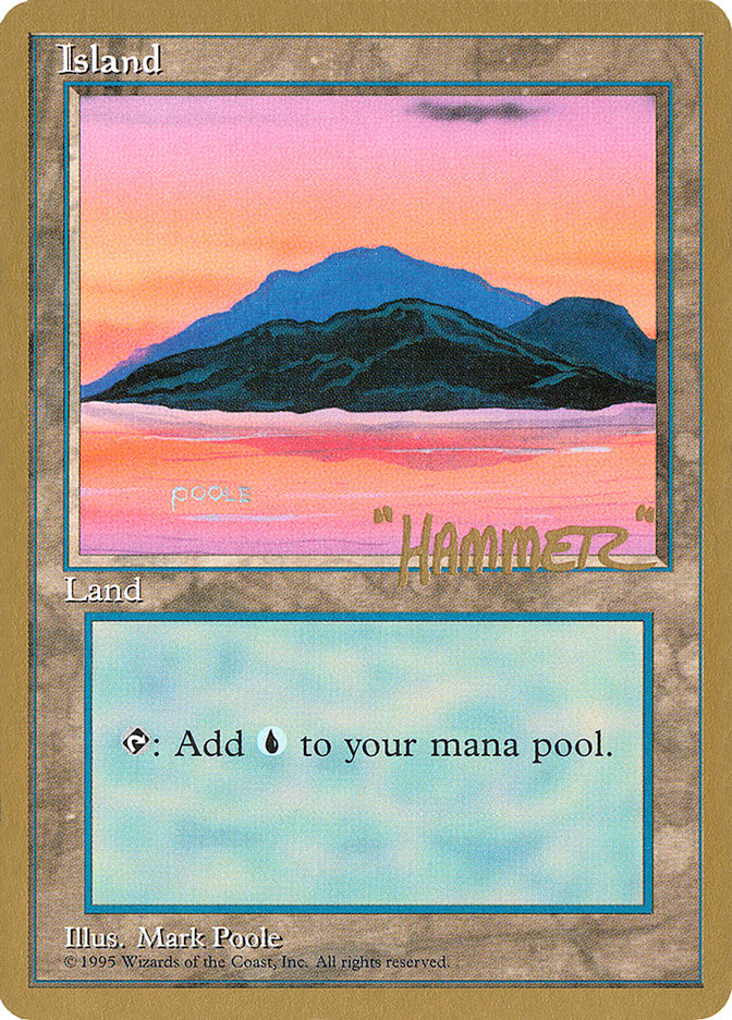 Island (shr369) (Shawn "Hammer" Regnier) [Pro Tour Collector Set] | Exor Games Summserside