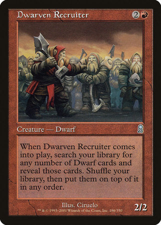 Dwarven Recruiter [Odyssey] | Exor Games Summserside