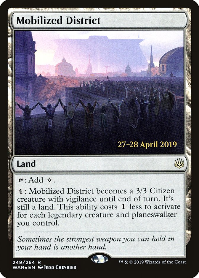 Mobilized District  [War of the Spark Prerelease Promos] | Exor Games Summserside