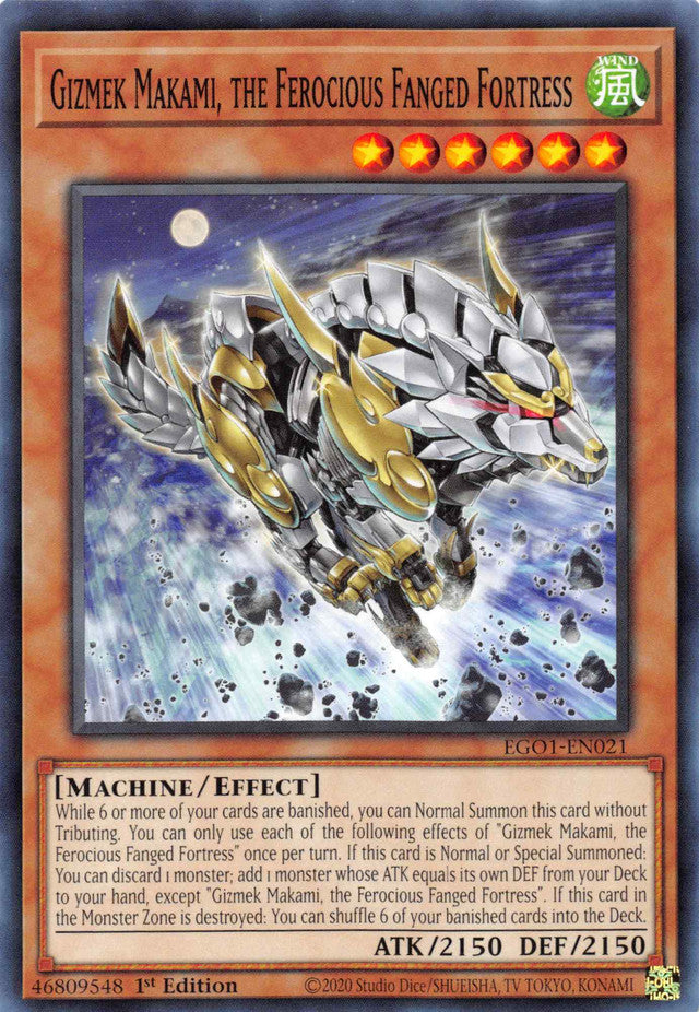 Gizmek Makami, the Ferocious Fanged Fortress [EGO1-EN021] Common | Exor Games Summserside