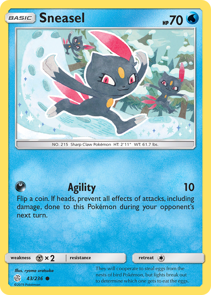 Sneasel (43/236) [Sun & Moon: Cosmic Eclipse] | Exor Games Summserside