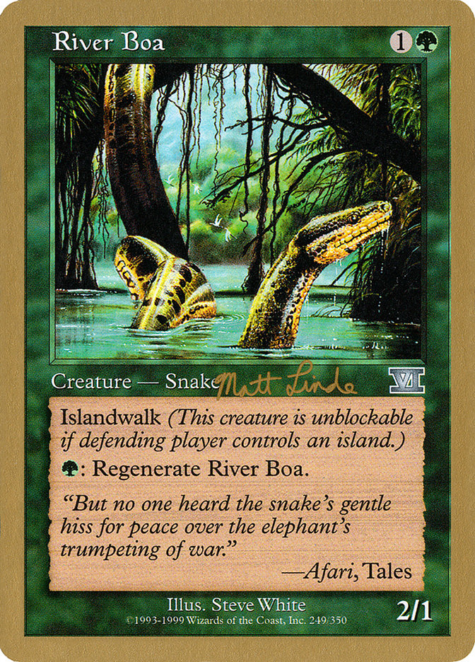 River Boa (Matt Linde) [World Championship Decks 1999] | Exor Games Summserside