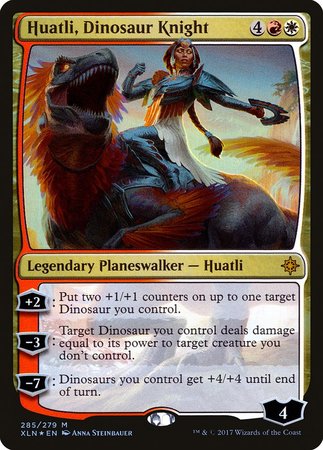 Huatli, Dinosaur Knight [Ixalan] | Exor Games Summserside