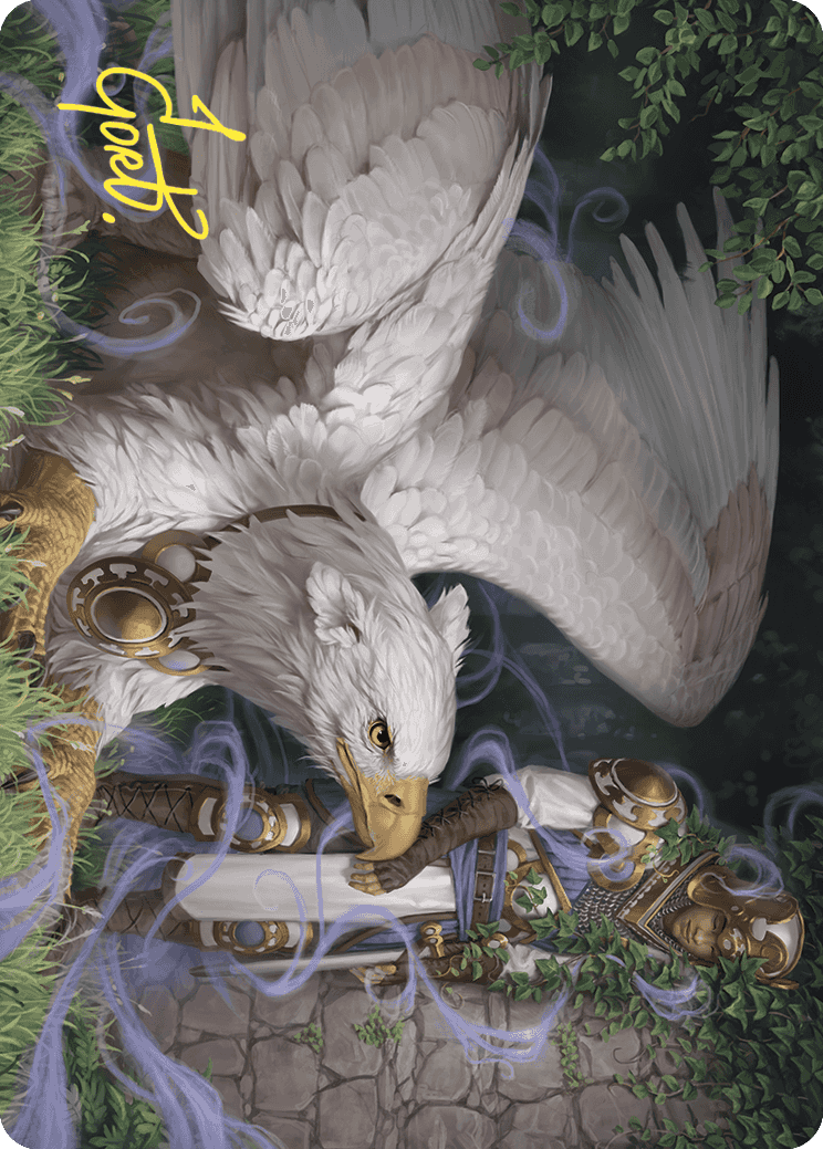 Dutiful Griffin Art Card (Gold-Stamped Signature) [Wilds of Eldraine Art Series] | Exor Games Summserside