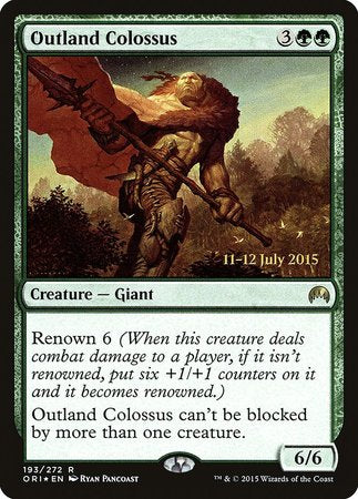Outland Colossus [Magic Origins Promos] | Exor Games Summserside