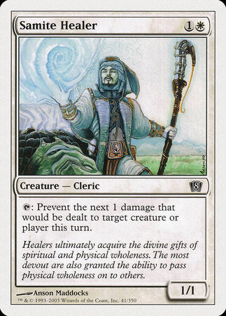 Samite Healer [Eighth Edition] | Exor Games Summserside