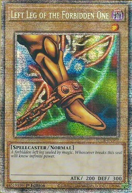 Left Leg of the Forbidden One [BLCR-EN103] Starlight Rare | Exor Games Summserside