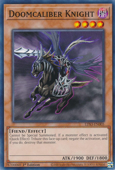 Doomcaliber Knight [LDS3-EN005] Common | Exor Games Summserside