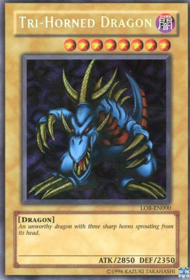 Tri-Horned Dragon [LOB-EN000] Secret Rare | Exor Games Summserside