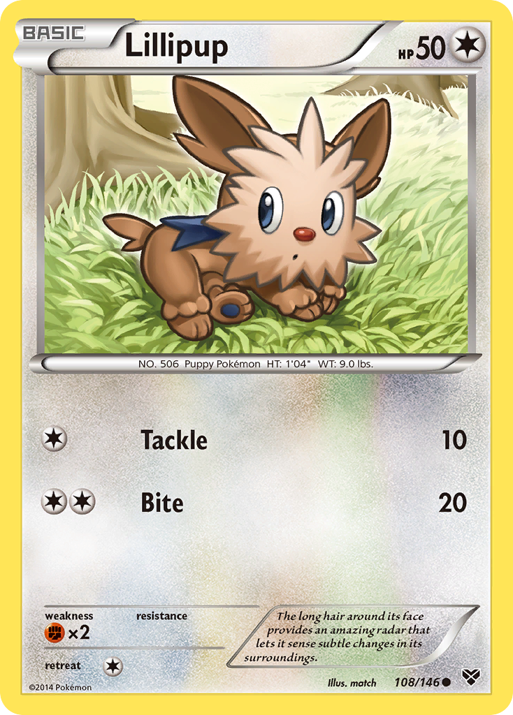 Lillipup (108/146) [XY: Base Set] | Exor Games Summserside