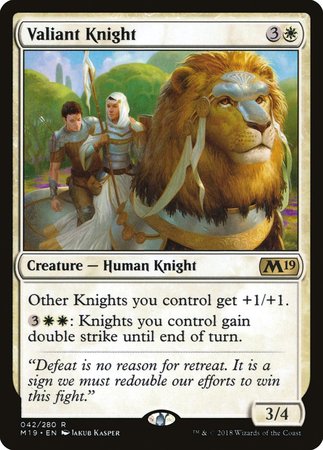 Valiant Knight [Core Set 2019] | Exor Games Summserside