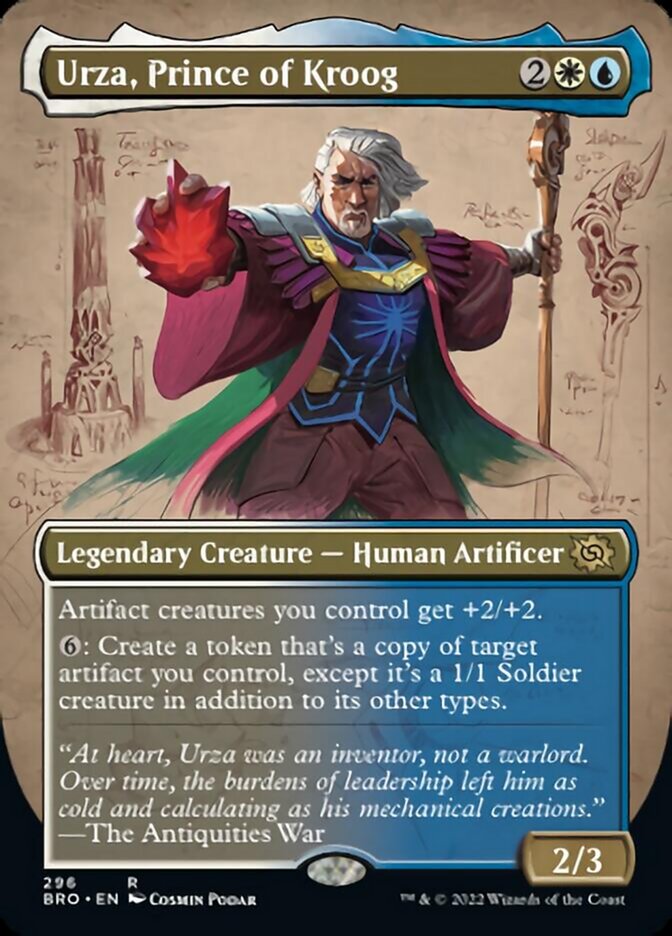 Urza, Prince of Kroog (Borderless Alternate Art) [The Brothers' War] | Exor Games Summserside