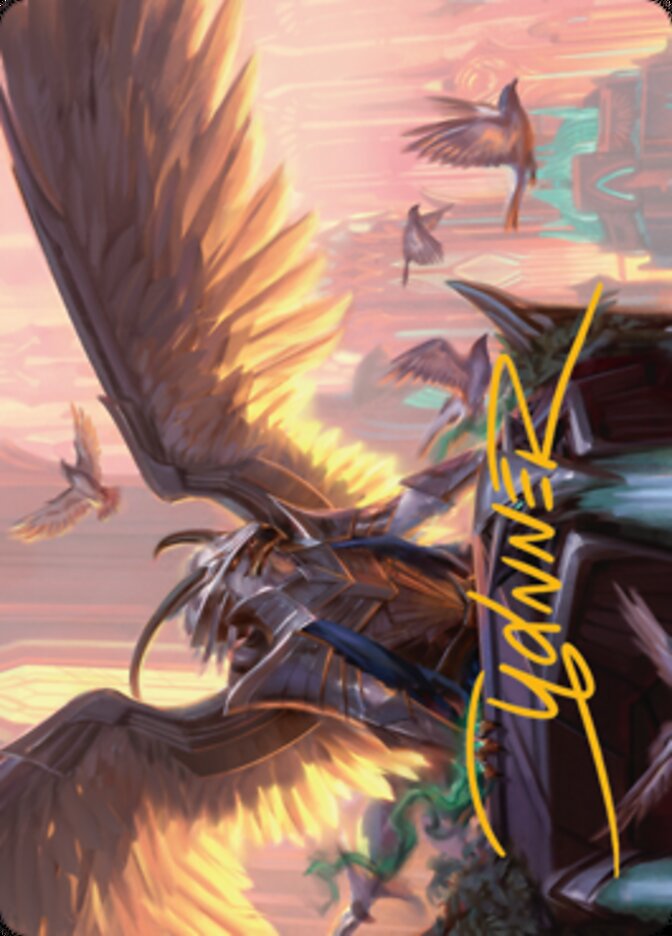 Falco Spara, Pactweaver 1 Art Card (Gold-Stamped Signature) [Streets of New Capenna Art Series] | Exor Games Summserside