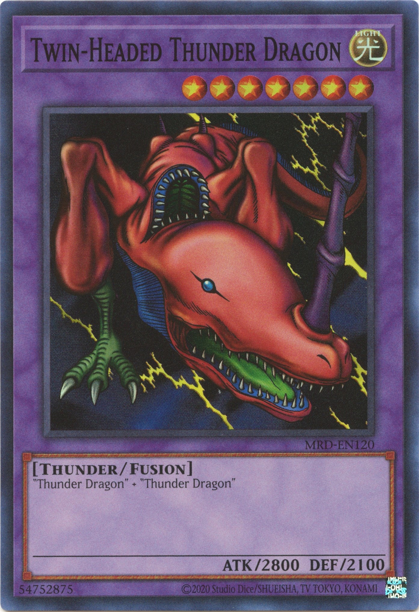 Twin-Headed Thunder Dragon (25th Anniversary) [MRD-EN120] Super Rare | Exor Games Summserside