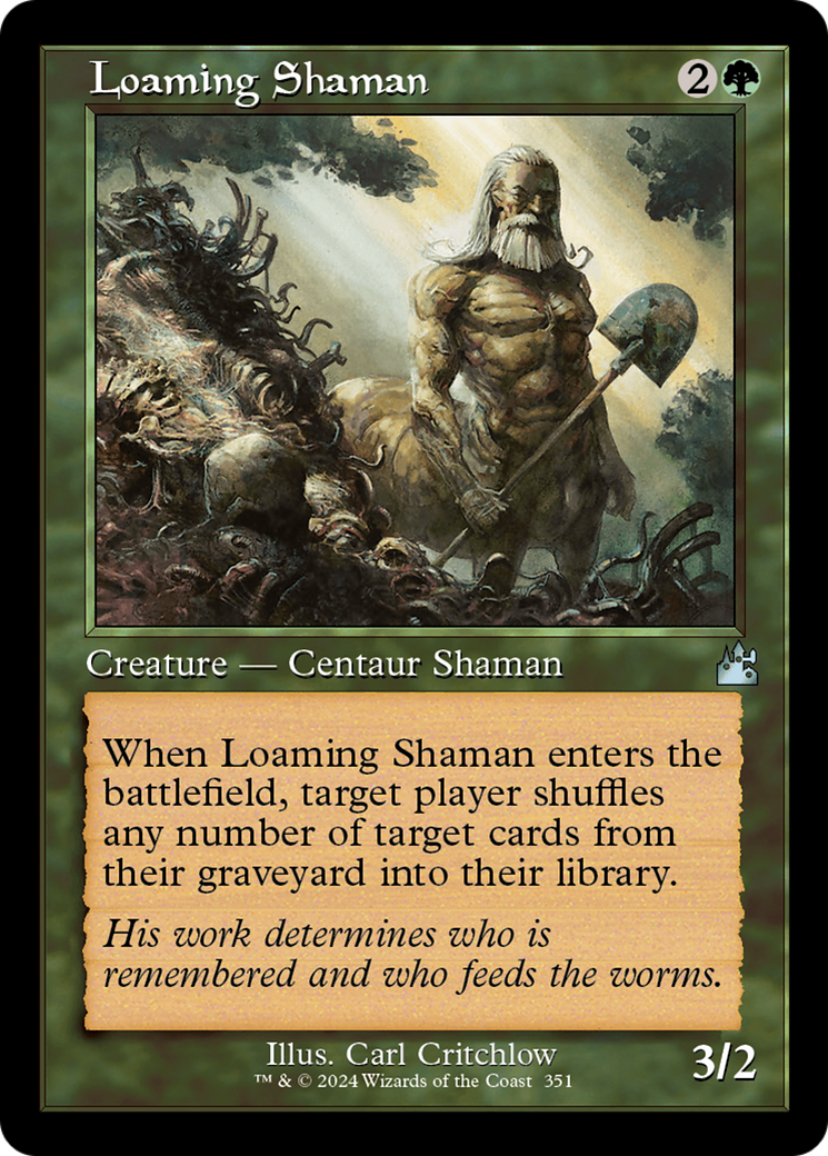 Loaming Shaman (Retro Frame) [Ravnica Remastered] | Exor Games Summserside