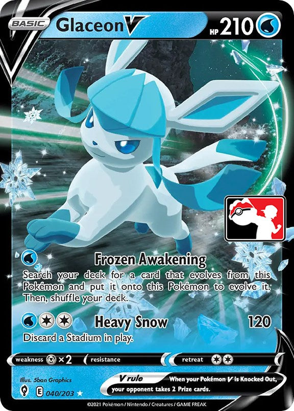 Glaceon V (040/203) [Prize Pack Series One] | Exor Games Summserside