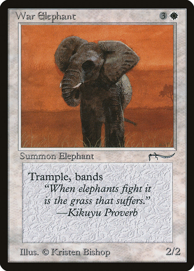 War Elephant (Dark Mana Cost) [Arabian Nights] | Exor Games Summserside