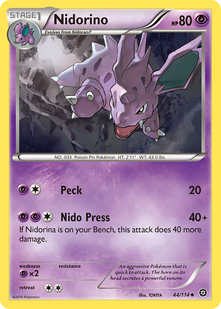 Nidorino (44/114) [XY: Steam Siege] | Exor Games Summserside