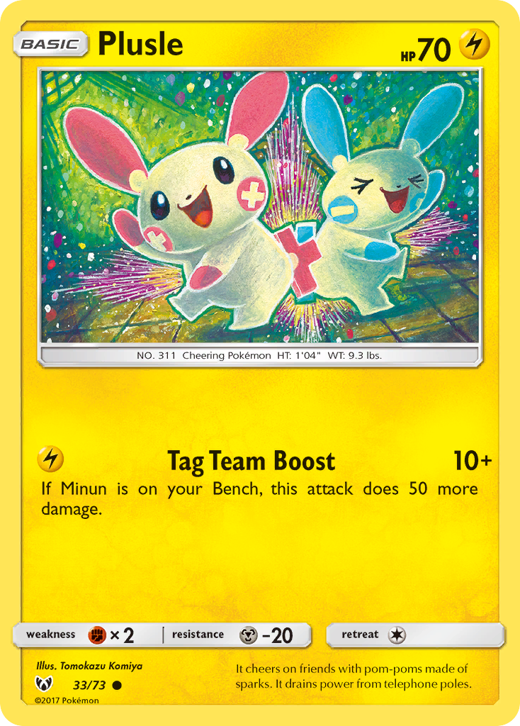 Plusle (33/73) [Sun & Moon: Shining Legends] | Exor Games Summserside