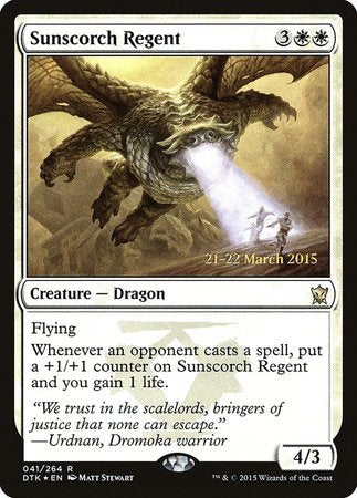 Sunscorch Regent [Dragons of Tarkir Promos] | Exor Games Summserside
