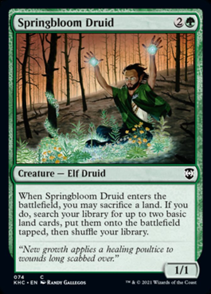 Springbloom Druid [Kaldheim Commander] | Exor Games Summserside