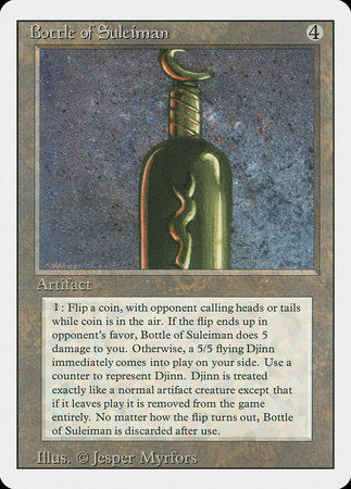 Bottle of Suleiman [Revised Edition] | Exor Games Summserside