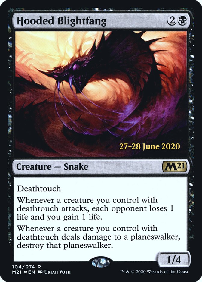 Hooded Blightfang  [Core Set 2021 Prerelease Promos] | Exor Games Summserside